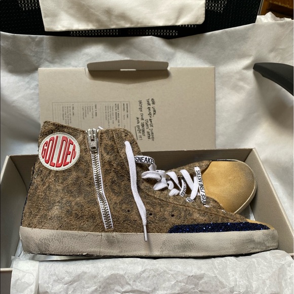 NIB Golden Goose Francy Leopard Suede Sneaker, 40 - Picture 7 of 15